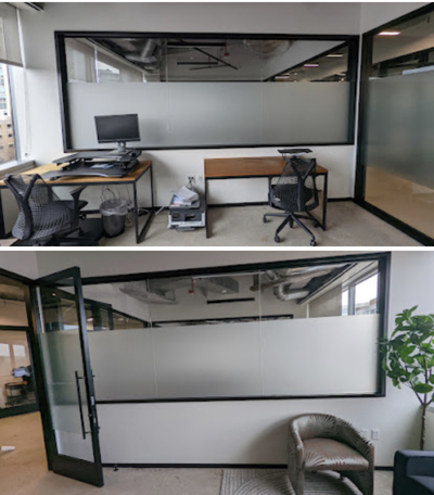 Frosted Vinyl Window Graphics Photo