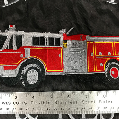 Firetruck embroidery design