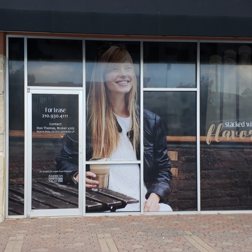 American Assets Window Signage