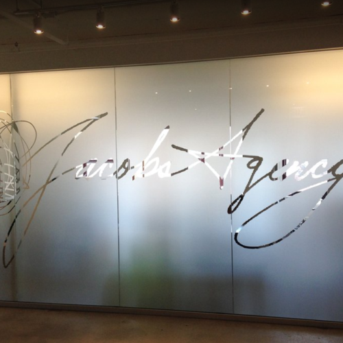Frosted Vinyl Window Graphics