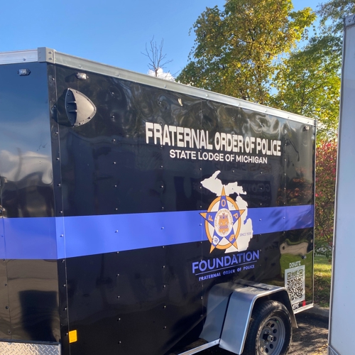 Fraternal Order of Police Trailer Decal