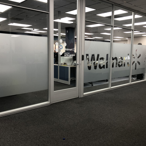 Interior wall graphic for Walmart