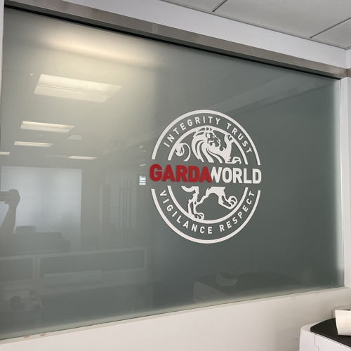 Frosted Vinyl Window Graphics