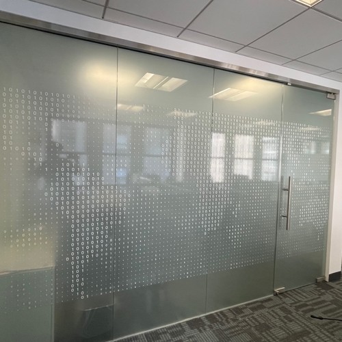 Frosted Vinyl Window Graphics