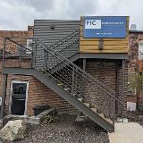 Custom signage on building