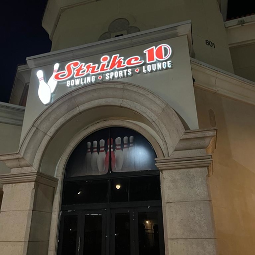 Illuminated Building Sign