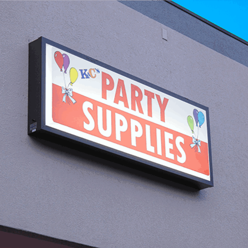 Party Supply Store Sign