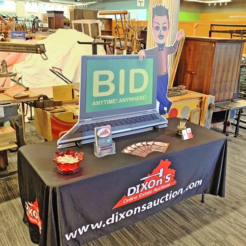 Auction Table Top Sign