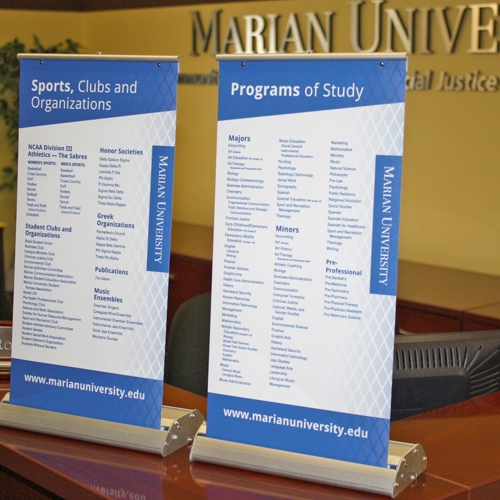 Table Top Retractable Banner Stands