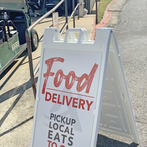 Curbside Service A-Frame