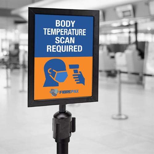 Body Temperature Scan Required Sign