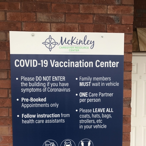 Vaccination Parking A-Frame