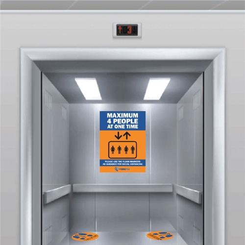 Elevator Maximum Occupancy Sign
