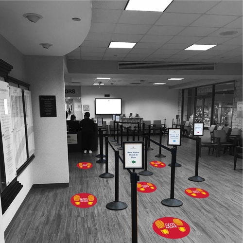 Floor Decals for Social Distancing