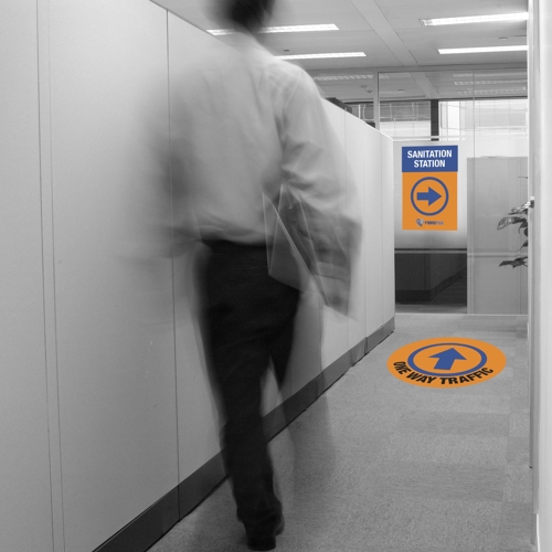 One Way Traffic Floor and Wall Decals