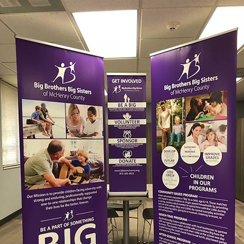 Big Brothers Big Sisters Banner Stand