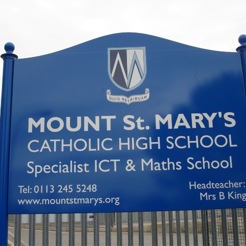 High School Sign Mount