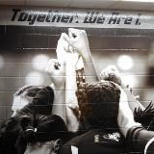 Towson state university color black wall mural with graphics