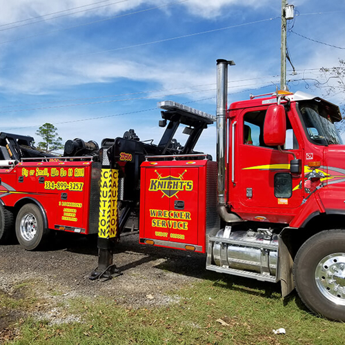 Knight Wrecker service with graphics