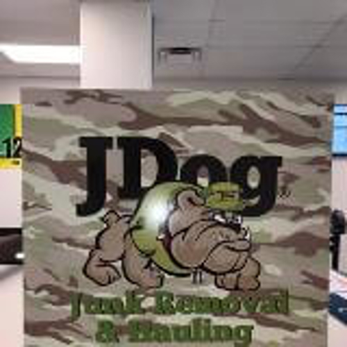 Jdog custom decal on the table