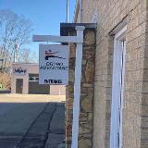Ortho advantage entrance signage in the post outside the store