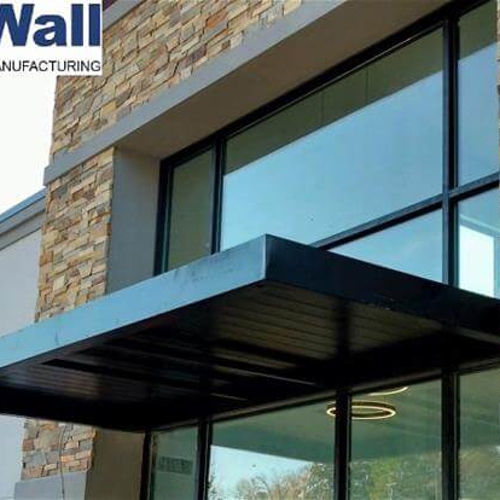 Fenwall London series cantilevered canopy on the window building