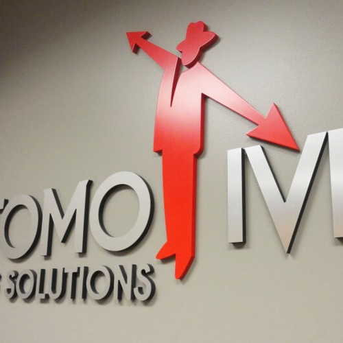 Auto  motive custom decal on the wall