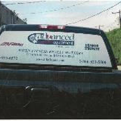 Vehicle back window custom graphics