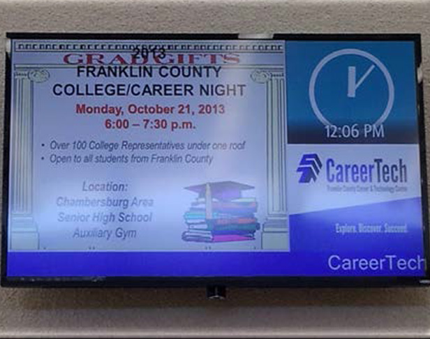 Career Tech digital sign
