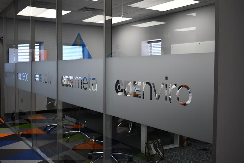 CDE Global glass signage