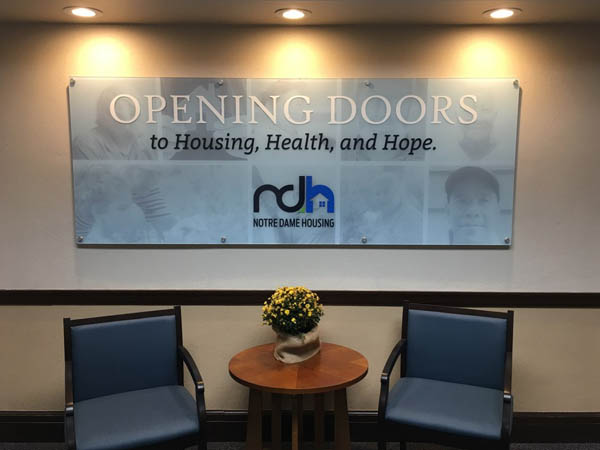 Notre Dame Housing Sign