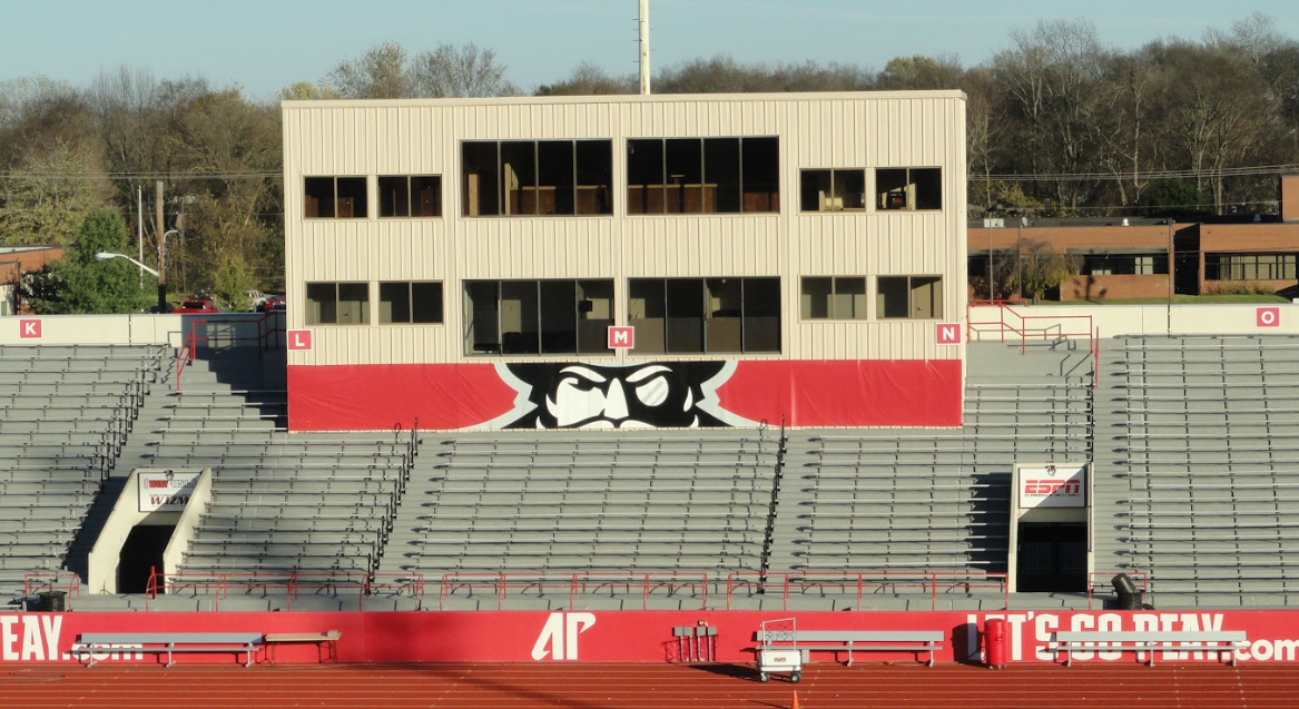 football stadium signage