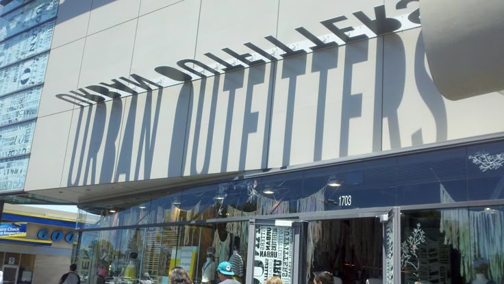 sign that reads "urban outfitters"