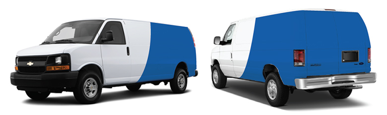 van graphics half wrap