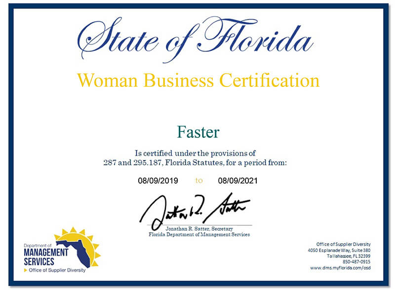 award certificate