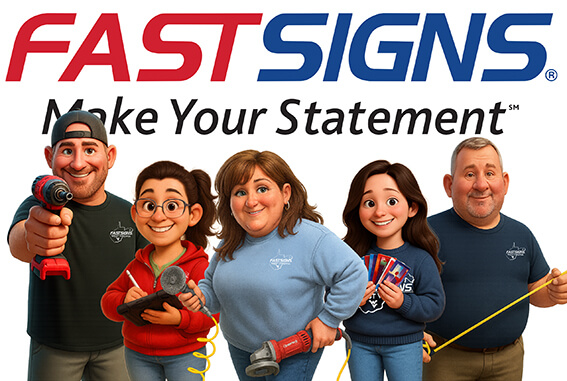 animated image of the fastsigns team