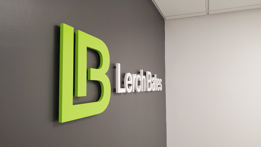 LB Lerch Bates Sign