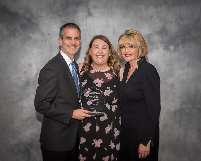 FASTSIGNS® of Kirkland was recognized as a top-performing center at the 2020 FASTSIGNS International Convention