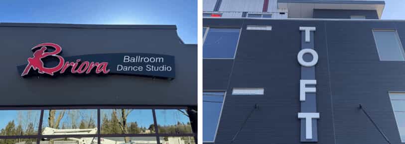 Building Exterior Business name signage