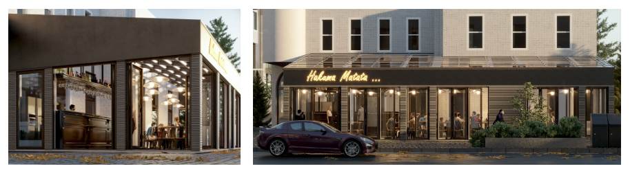 a 3D rendering of a store front