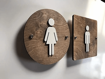 restroom signage