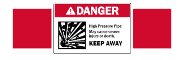 a bold danger sign