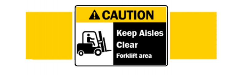A caution sign