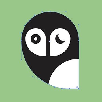 a cartoon bird in vector style