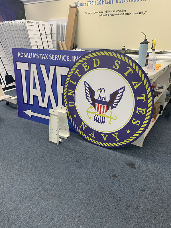 a us Navy sign