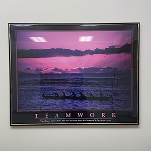a motivational image for teamwork