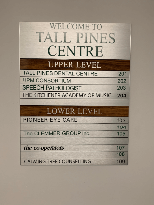 Directory for office building