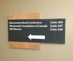 Directional signage