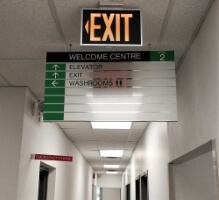 Exit signage