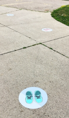 Custom decal on the ground